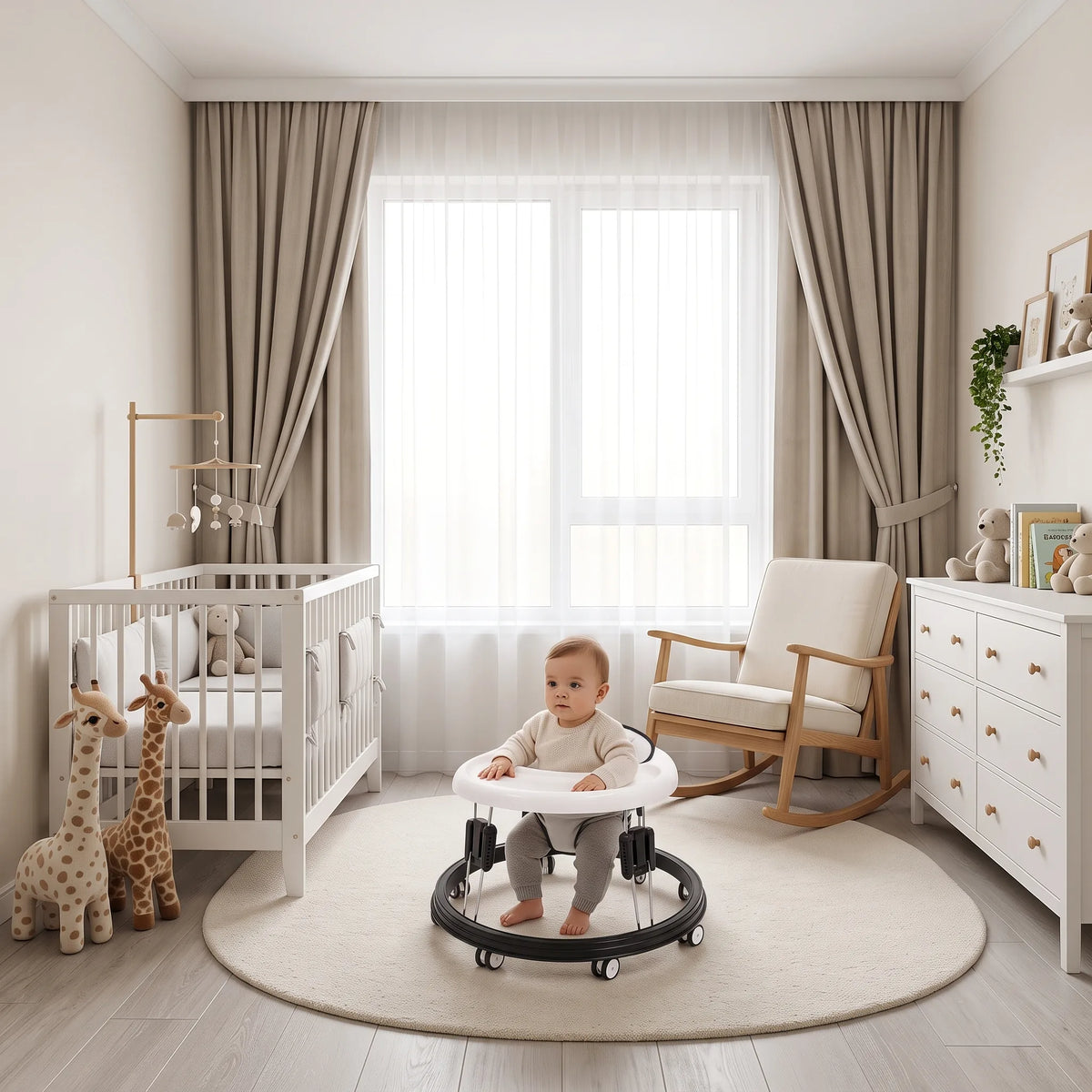 Trotteur bébé pliable à hauteur réglable — vue 4