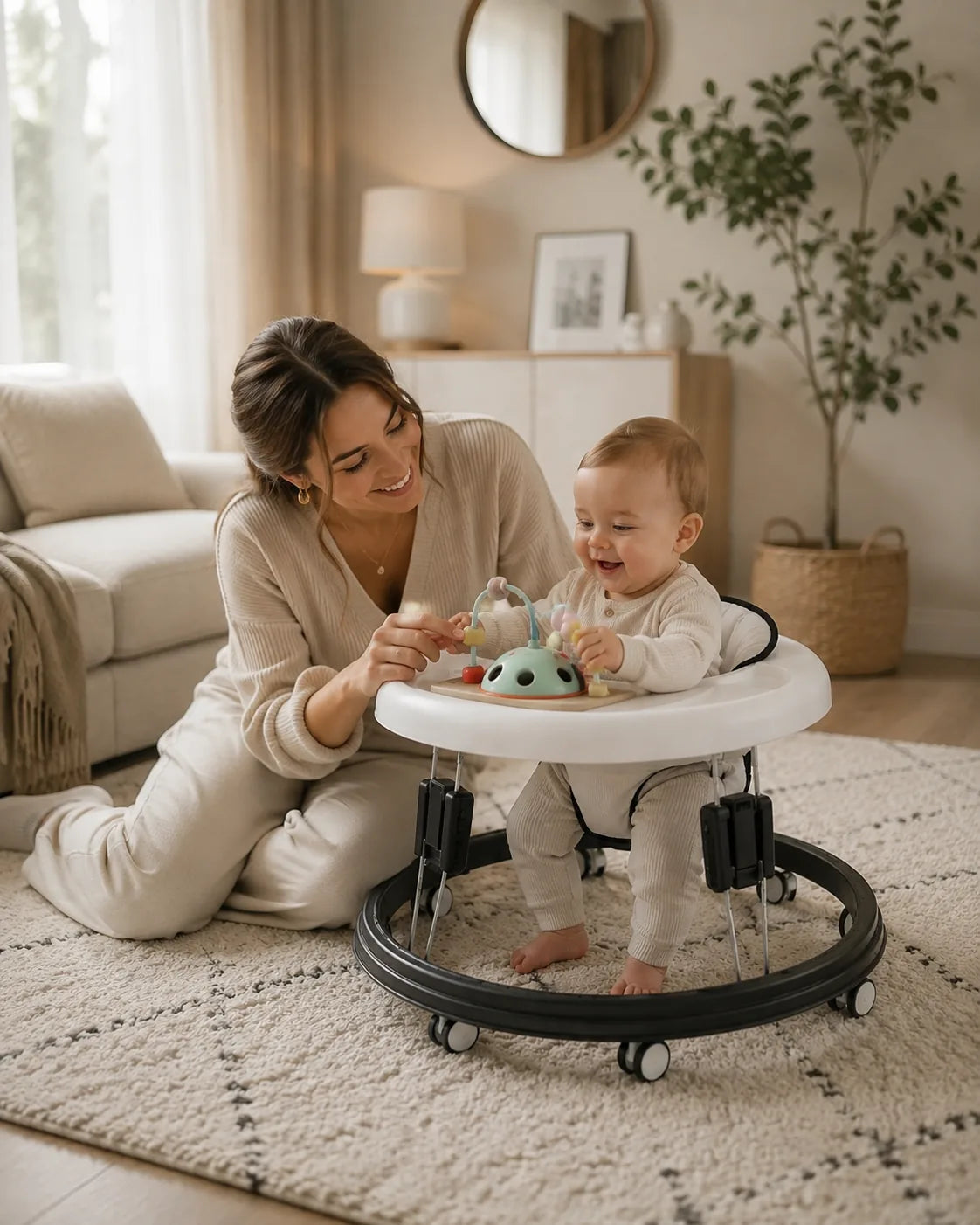 Trotteur bébé pliable à hauteur réglable — vue 3