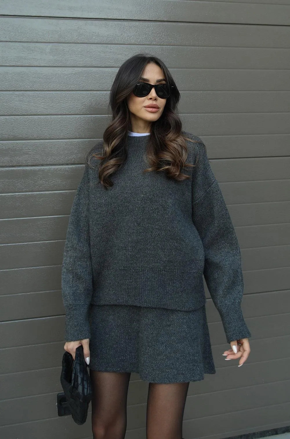 Vivian — Ensemble pull et jupe assortie — Amielle Paris