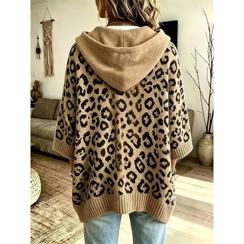 Rosalind | Sweat à capuche et imprimé léopard — Amielle Paris