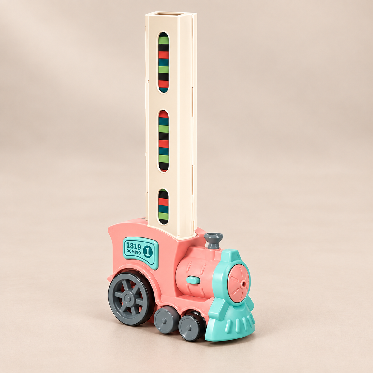Train poseur de dominos automatique — vue 1