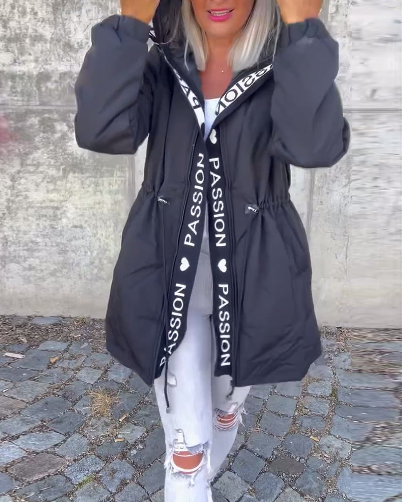 Penelope — Parka à capuche et taille réglable — Amielle Paris