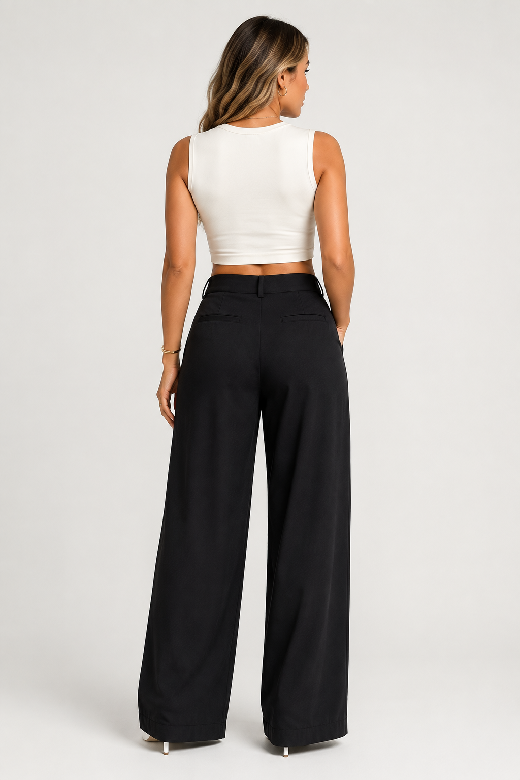 Pantalon large à pinces — Lizzy — Amielle Paris