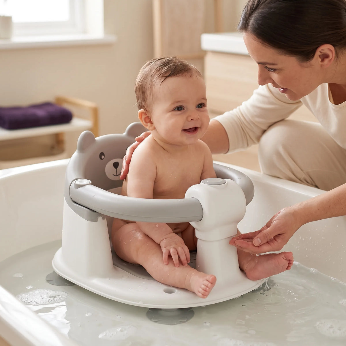 Anneau de bain bébé avec dossier — vue 2