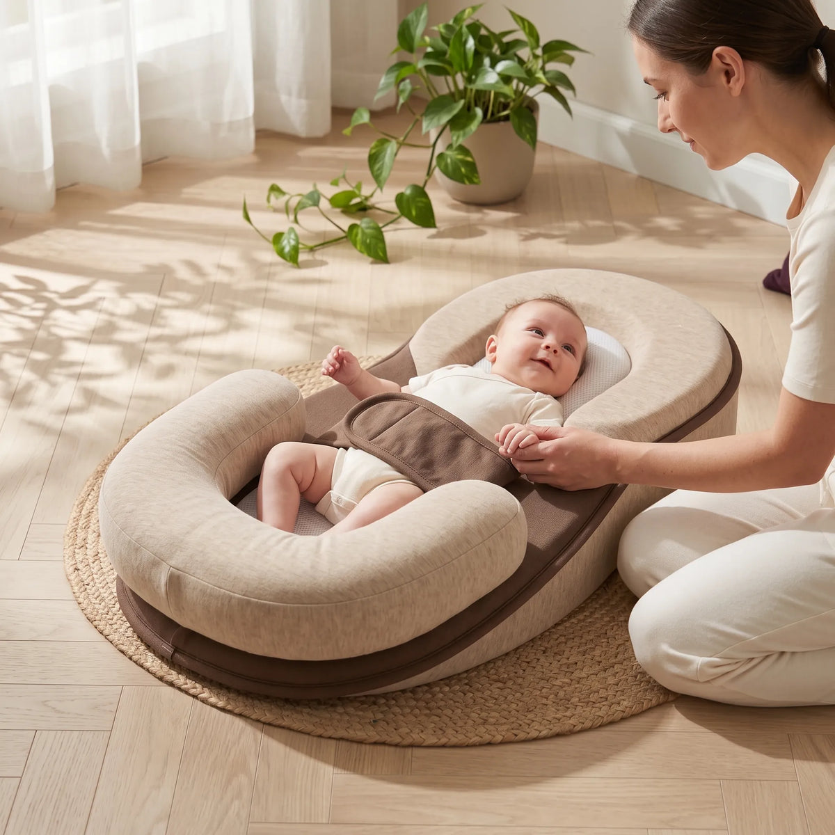 Coussin bébé incliné avec housse en coton — vue 10
