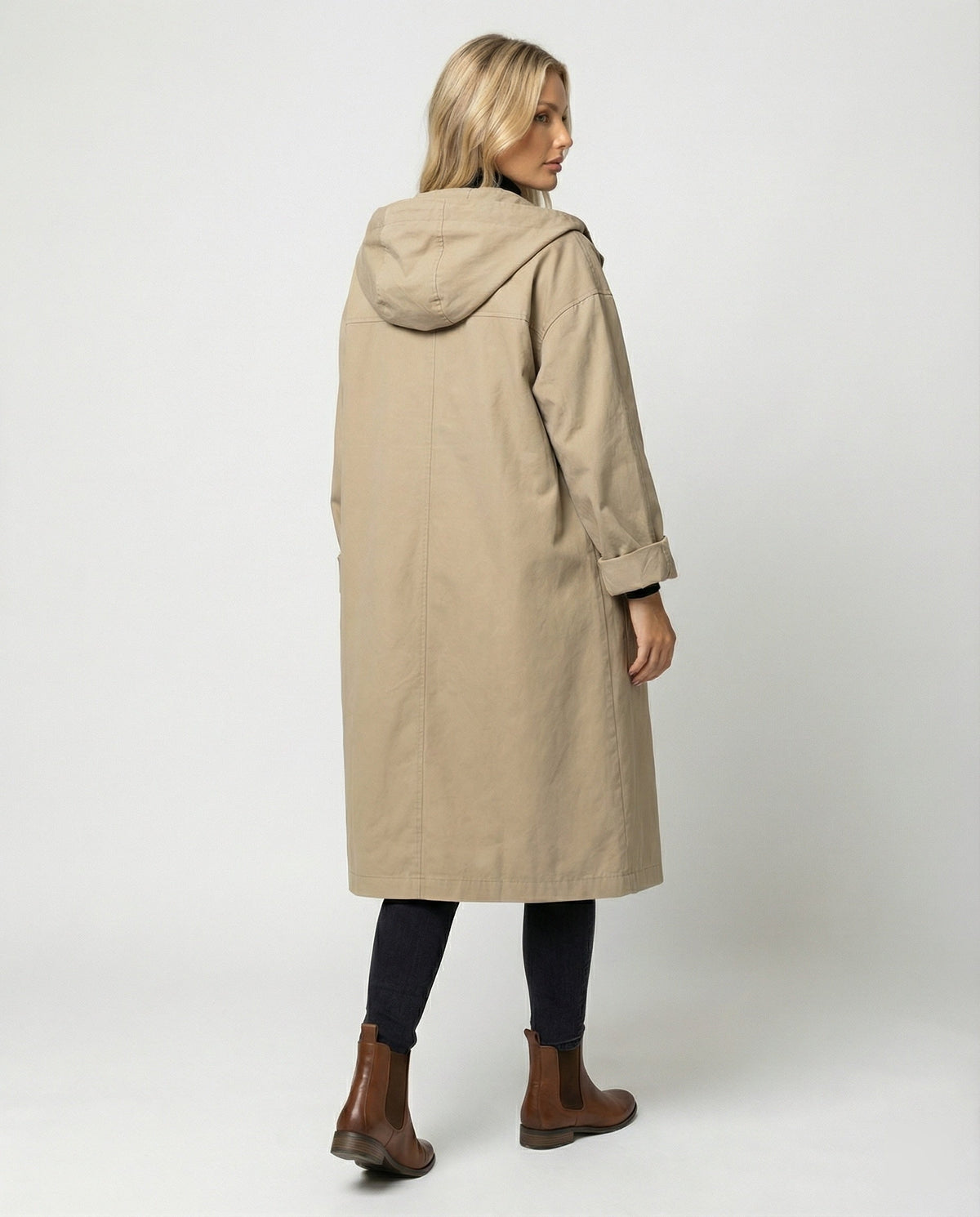 Juliette — Manteau long à capuche — Amielle Paris