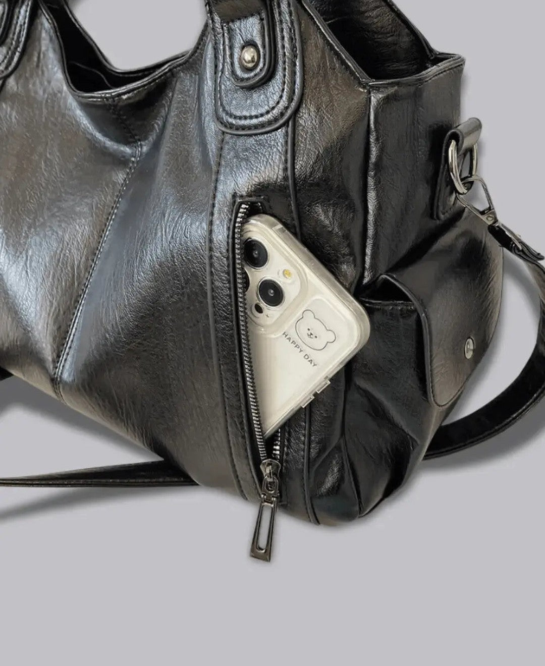 Yvienne — Sac souple à poches zippées — Amielle Paris