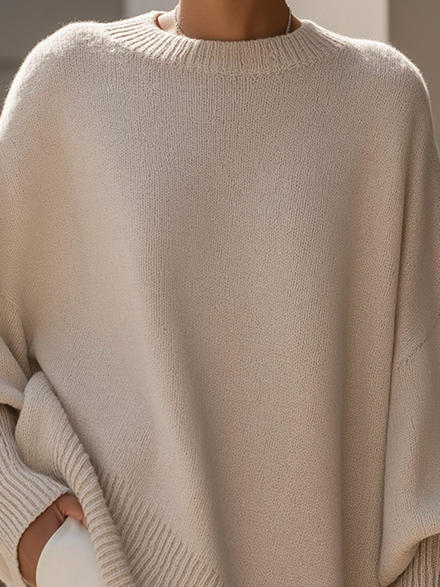 Pull poncho ample à manches chauve-souris — Amielle Paris