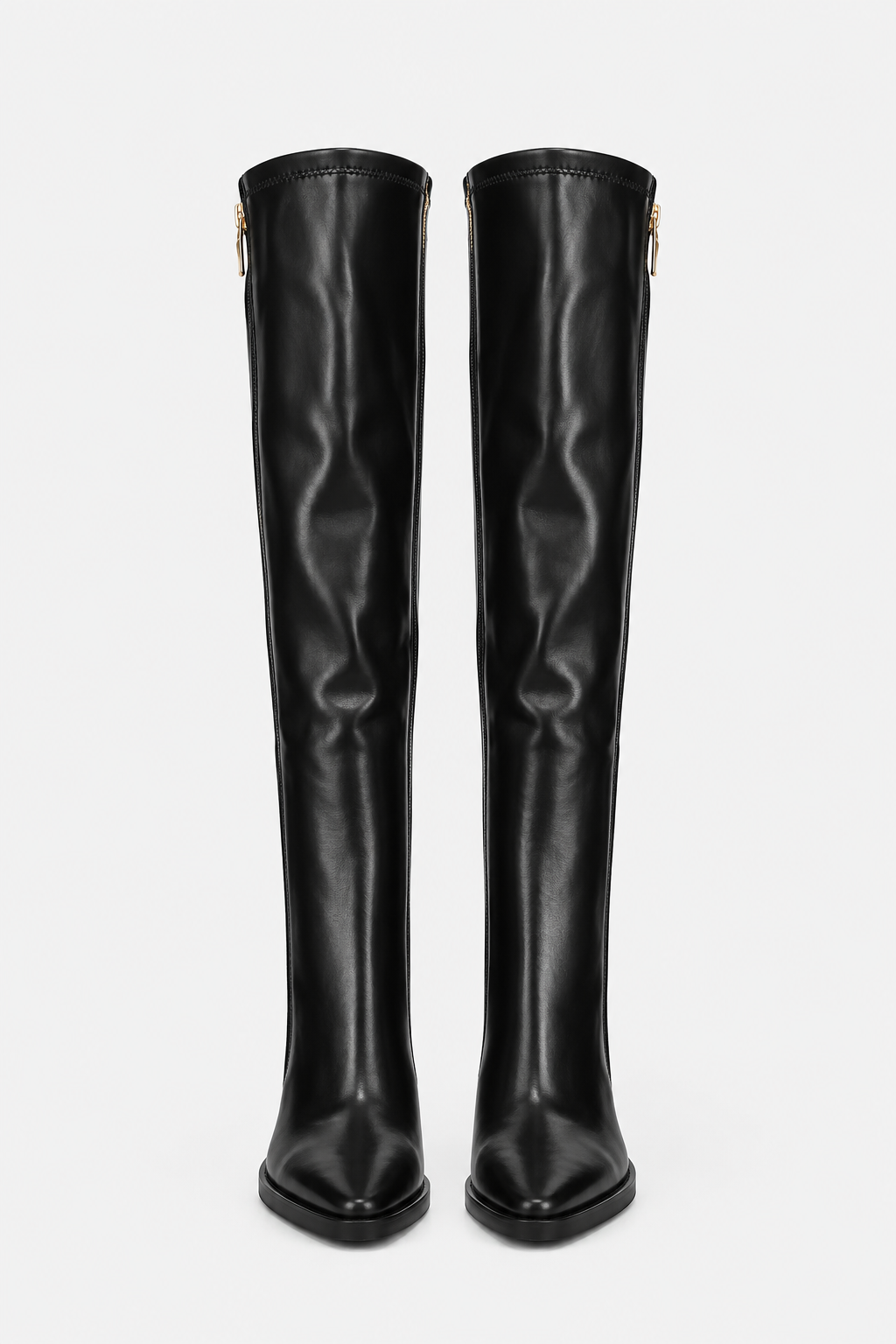 Bottes hautes à bout pointu Natalia — Amielle Paris