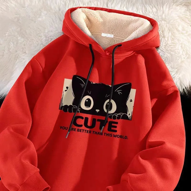 Blair — Sweat à capuche motif chat — vue 3