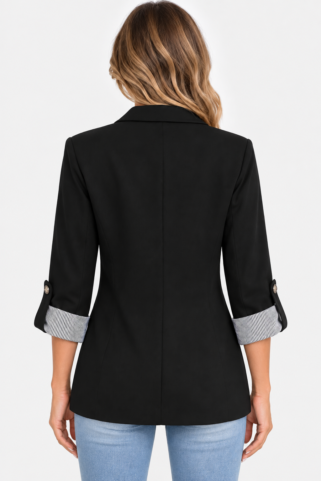 Blazer à col cranté et manches trois-quarts — Amielle Paris