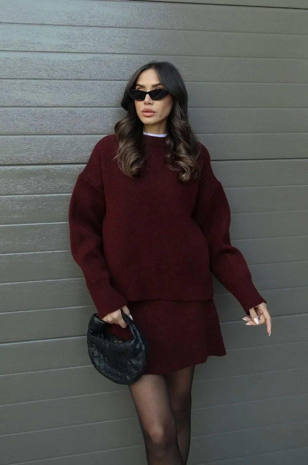 Vivian — Ensemble pull et jupe assortie — Amielle Paris