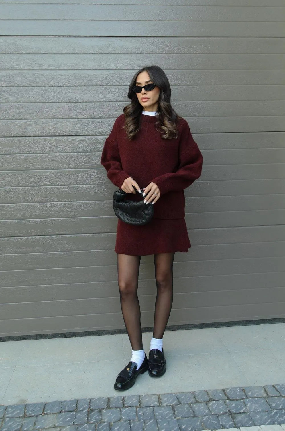 Vivian — Ensemble pull et jupe assortie — Amielle Paris