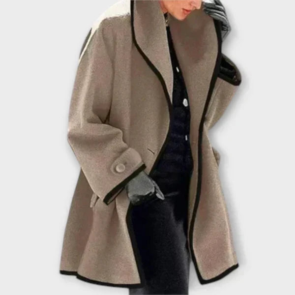 Manteau trapèze à col châle — Amielle Paris