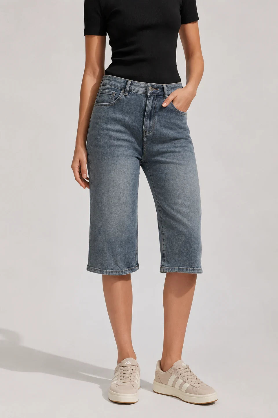 Bermuda long en jean — Jony — Amielle Paris