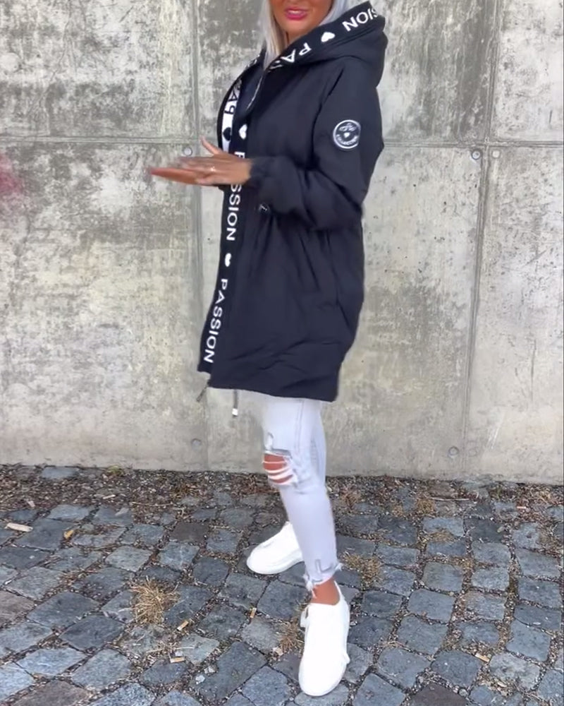 Penelope — Parka à capuche et taille réglable — Amielle Paris