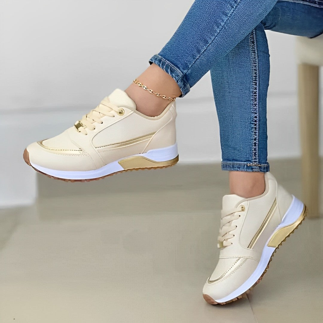 Baskets compensées à lacets — Amielle Paris