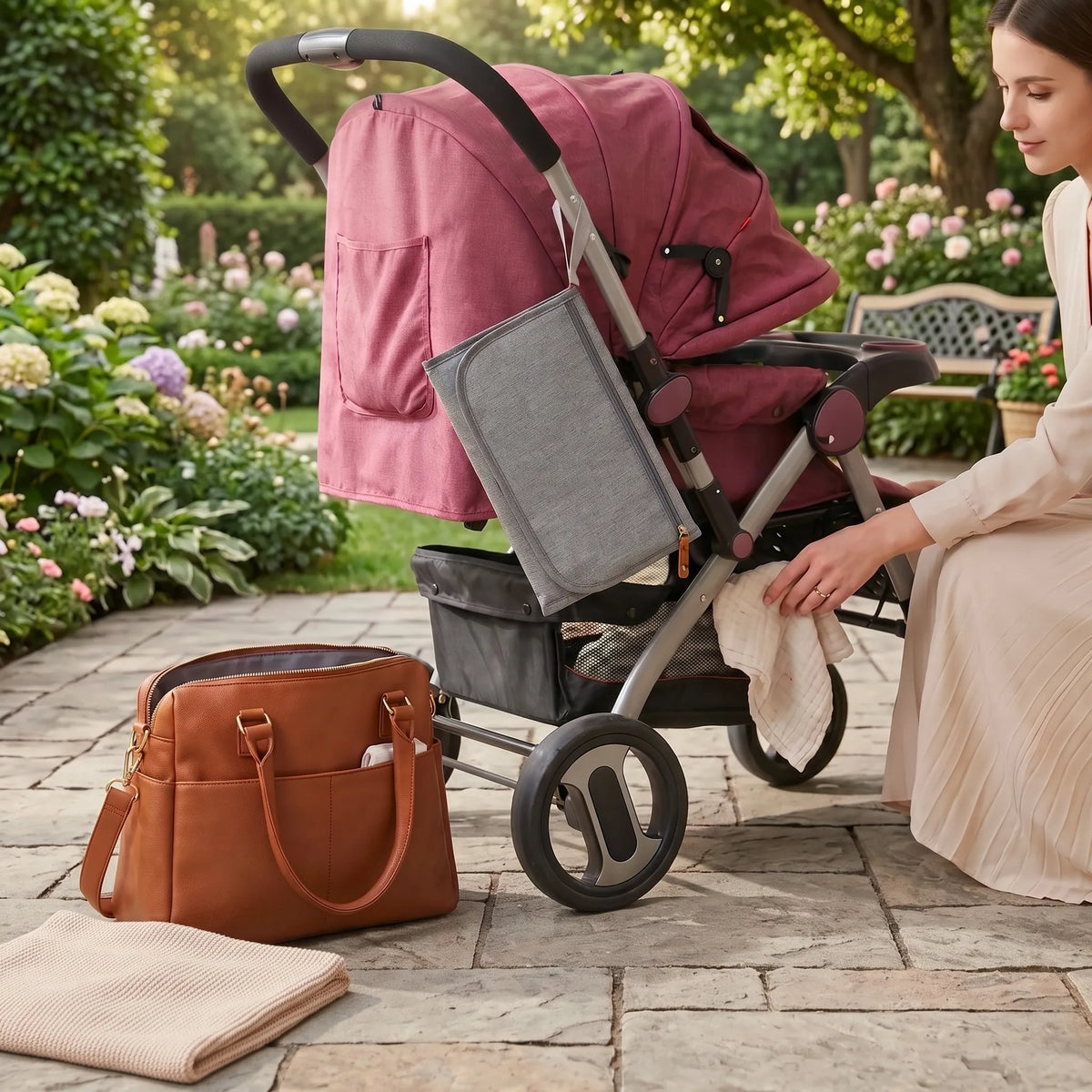 Pochette à langer nomade avec tapis imperméable — vue 8