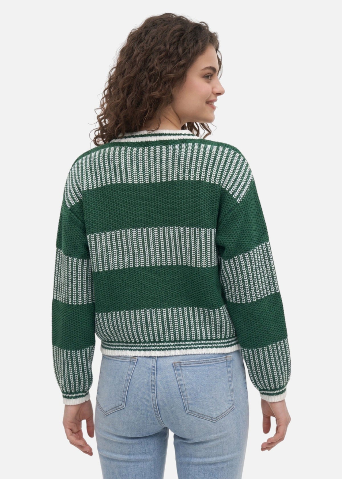 Pull rayé à col rond — Anaëlle — Amielle Paris