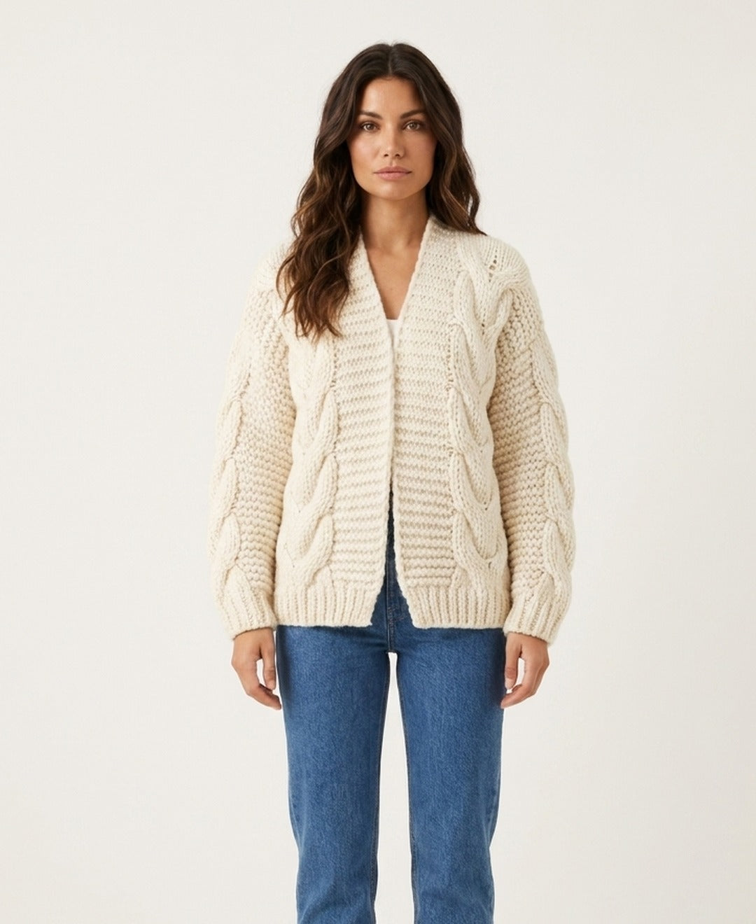 Cardigan en grosse maille Ambre — Amielle Paris