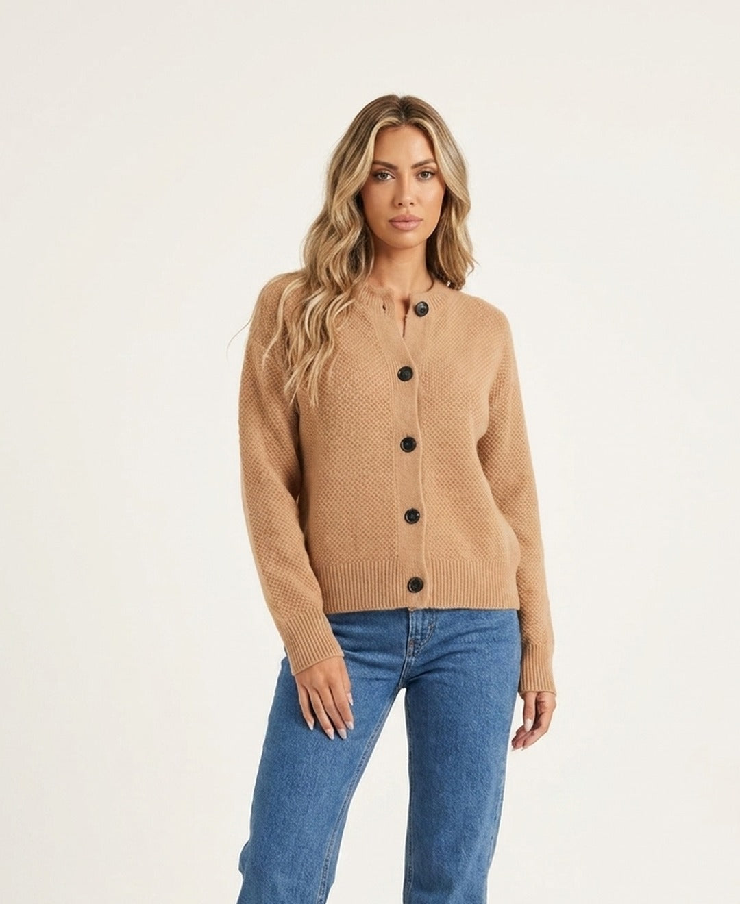 Cardigan long en maille douce Lorie — Amielle Paris