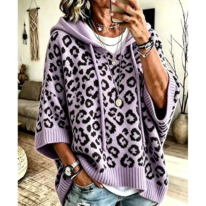 Rosalind | Sweat à capuche et imprimé léopard — Amielle Paris
