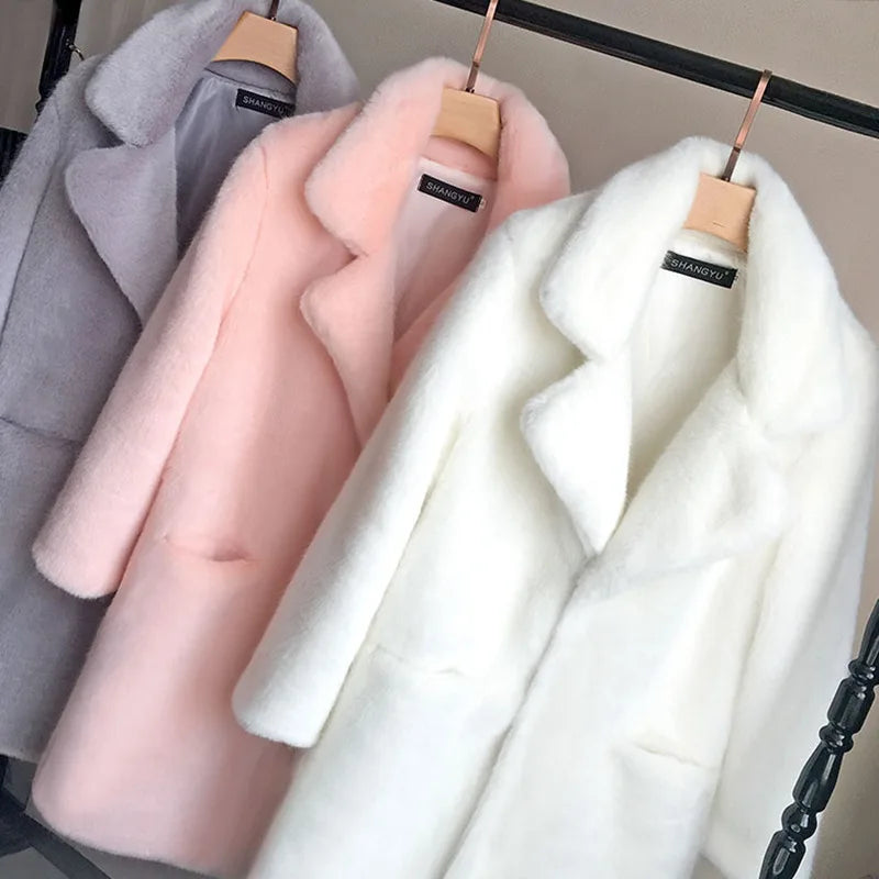 Duffy — Manteau duveteux à col revers — vue 5