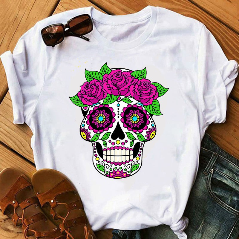 Bone Daddy — T-shirt Halloween tête de mort — vue 6