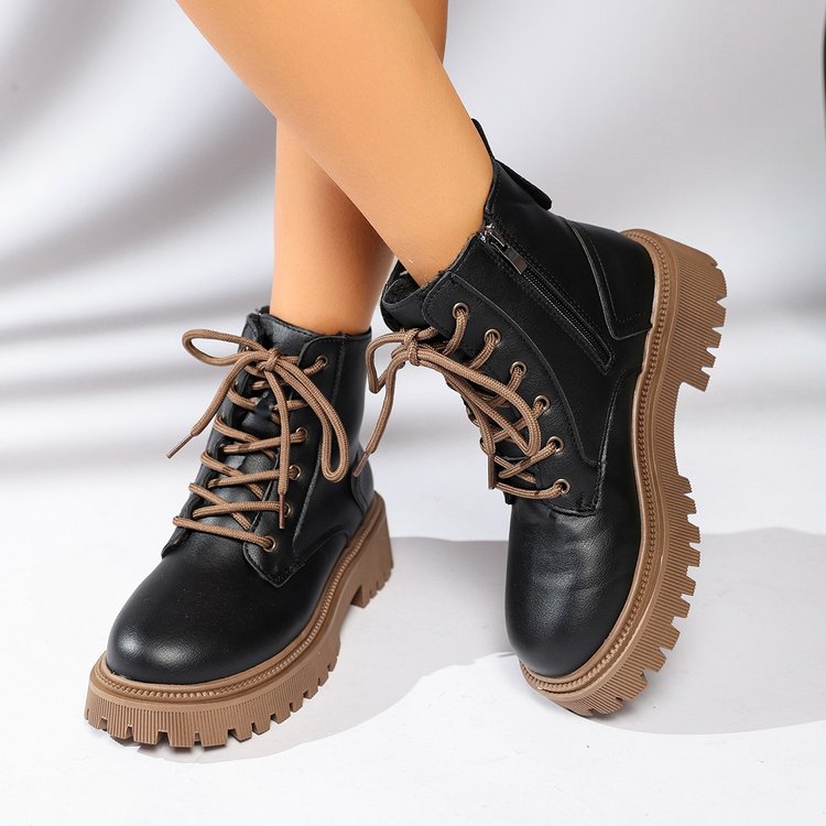Lucienne | Bottes à plateforme et doublure fourrée — Amielle Paris