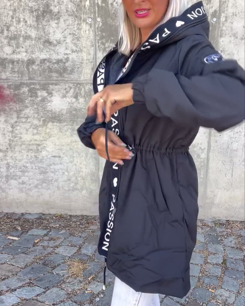 Penelope — Parka à capuche et taille réglable — Amielle Paris