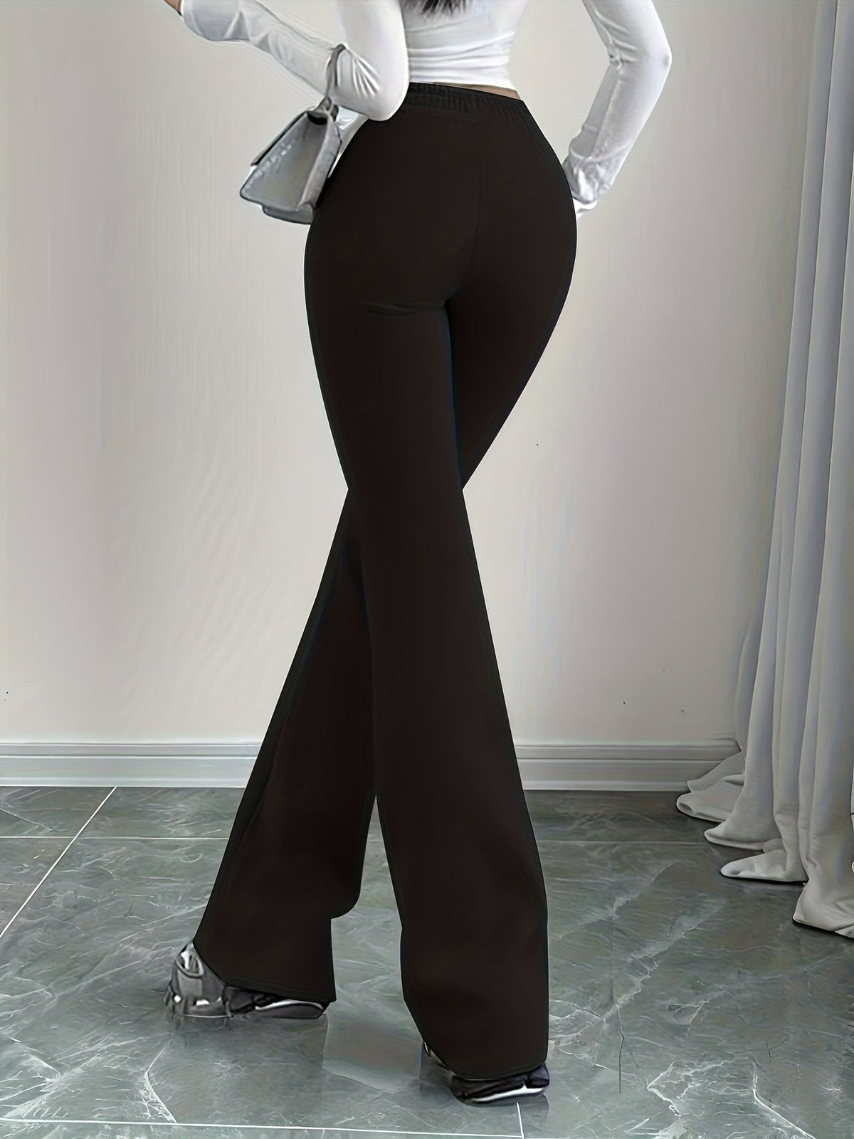 Pantalon évasé à taille haute — Amielle Paris