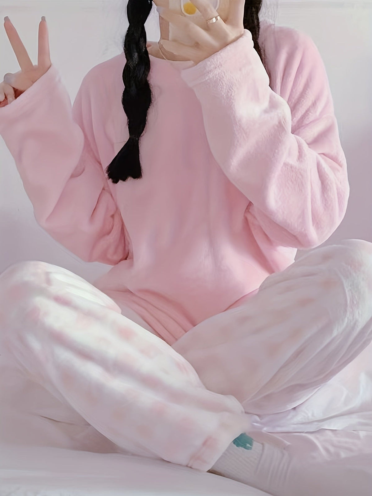 Ensemble d’intérieur deux pièces en polaire — Amielle Paris