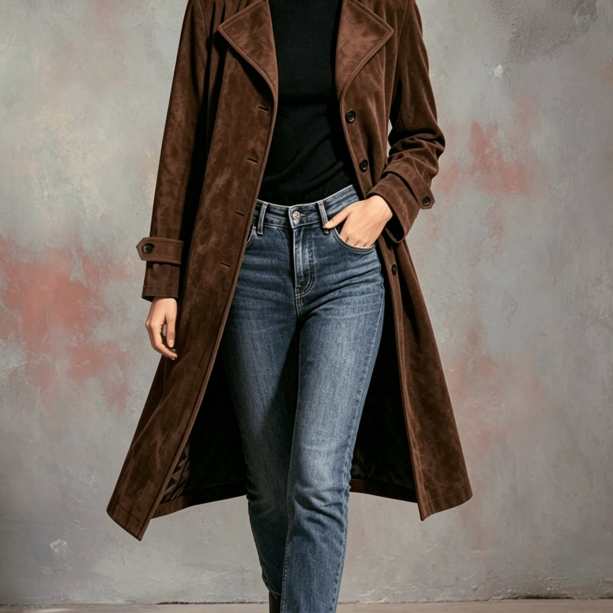 Céleste | Trench aspect daim — Amielle Paris
