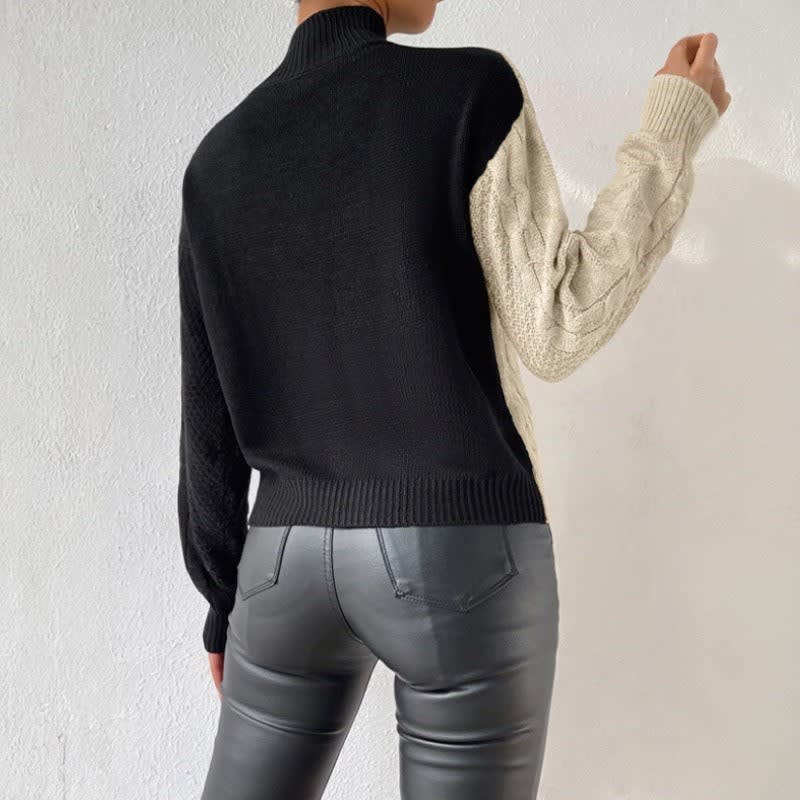 Pull torsadé à empiècements colorés — Amielle Paris
