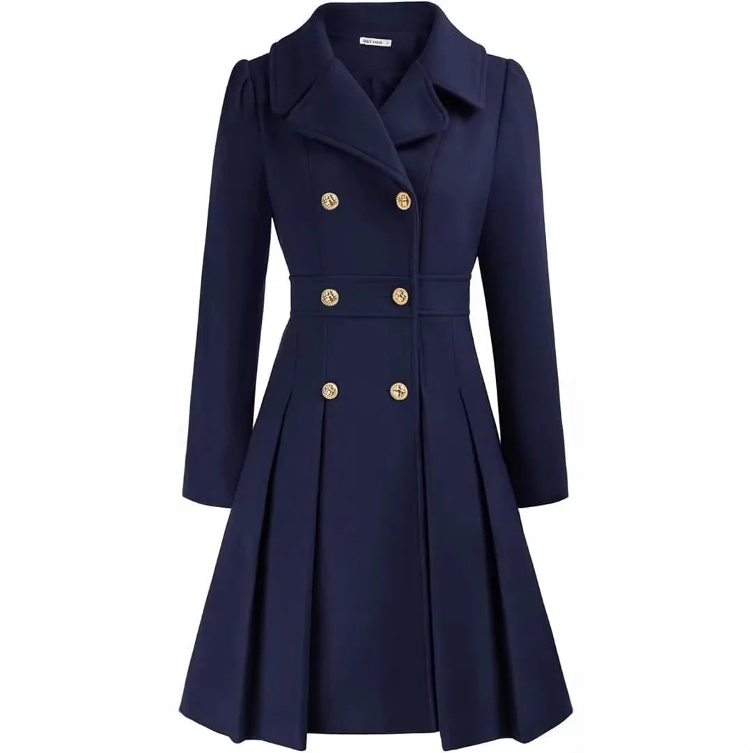 Ellena — Manteau cintré à jupe évasée — vue 2