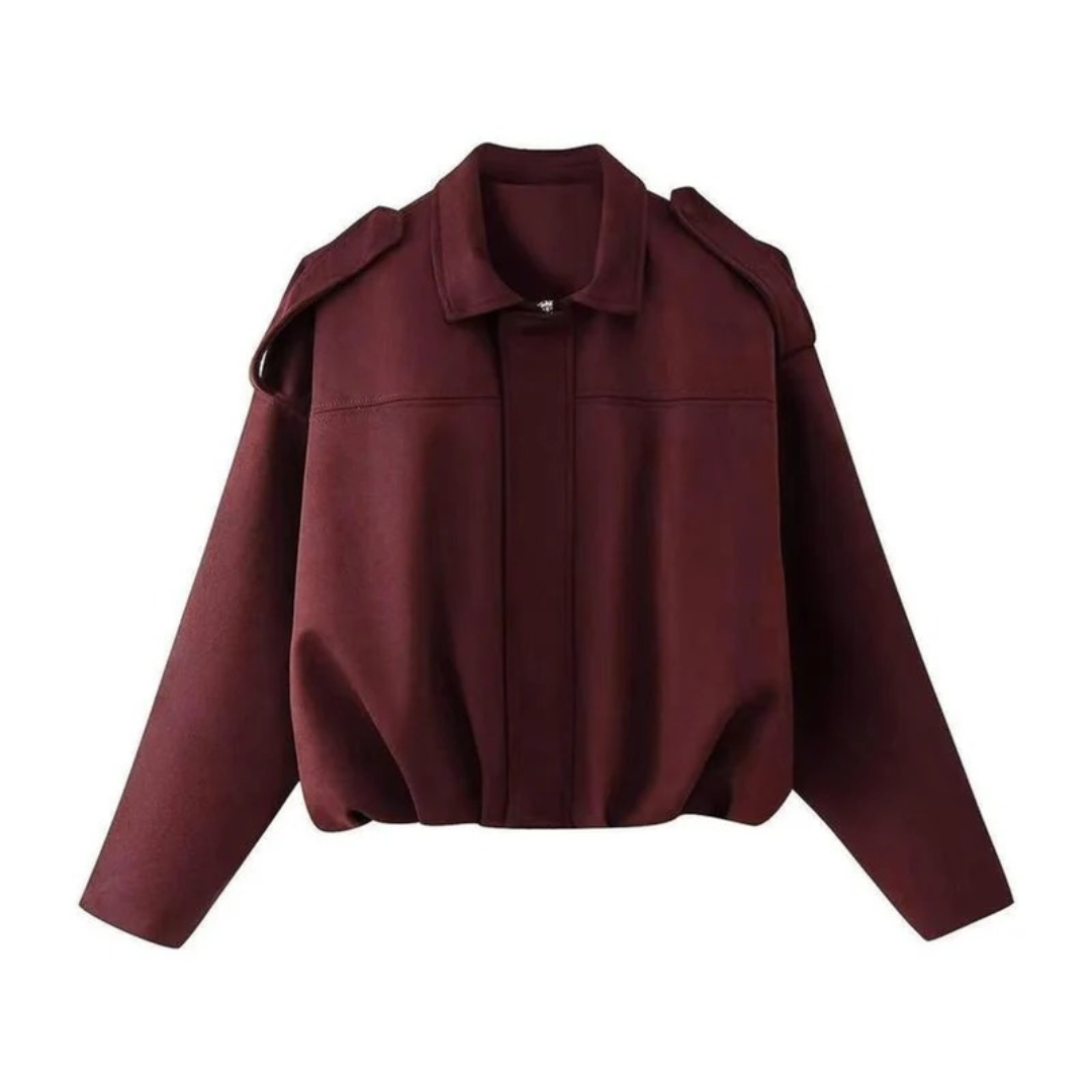 Diana — Bomber court ample à col — Amielle Paris