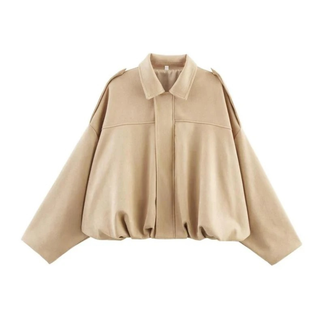 Diana — Bomber court ample à col — Amielle Paris