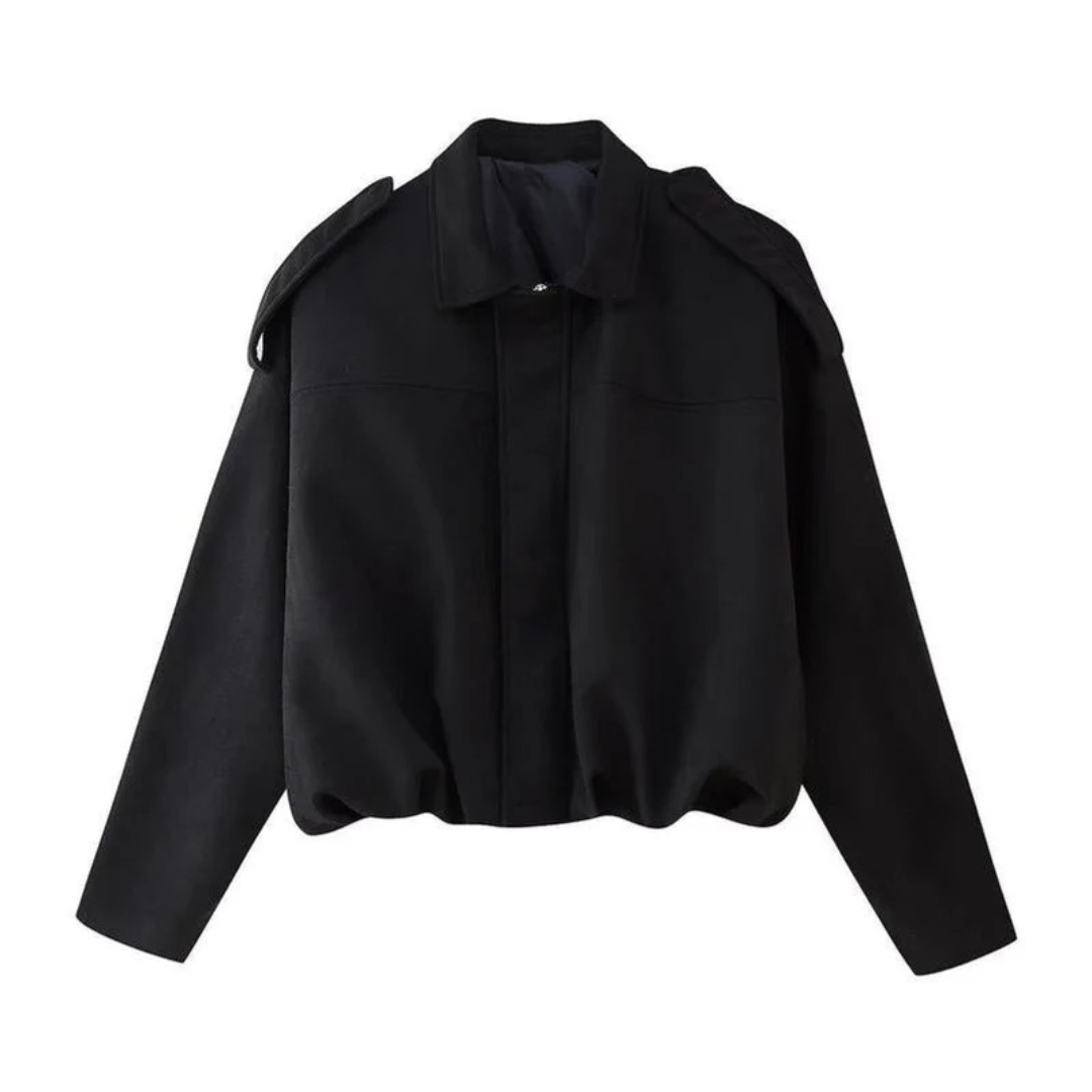 Diana — Bomber court ample à col — Amielle Paris