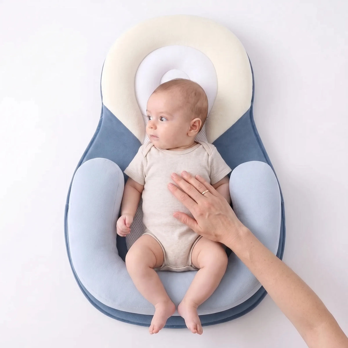 Coussin bébé ovale en coton — 59 × 40 cm — vue 6