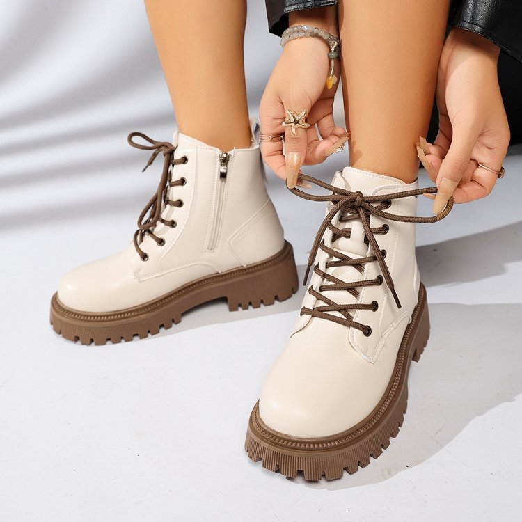 Lucienne | Bottes à plateforme et doublure fourrée — Amielle Paris