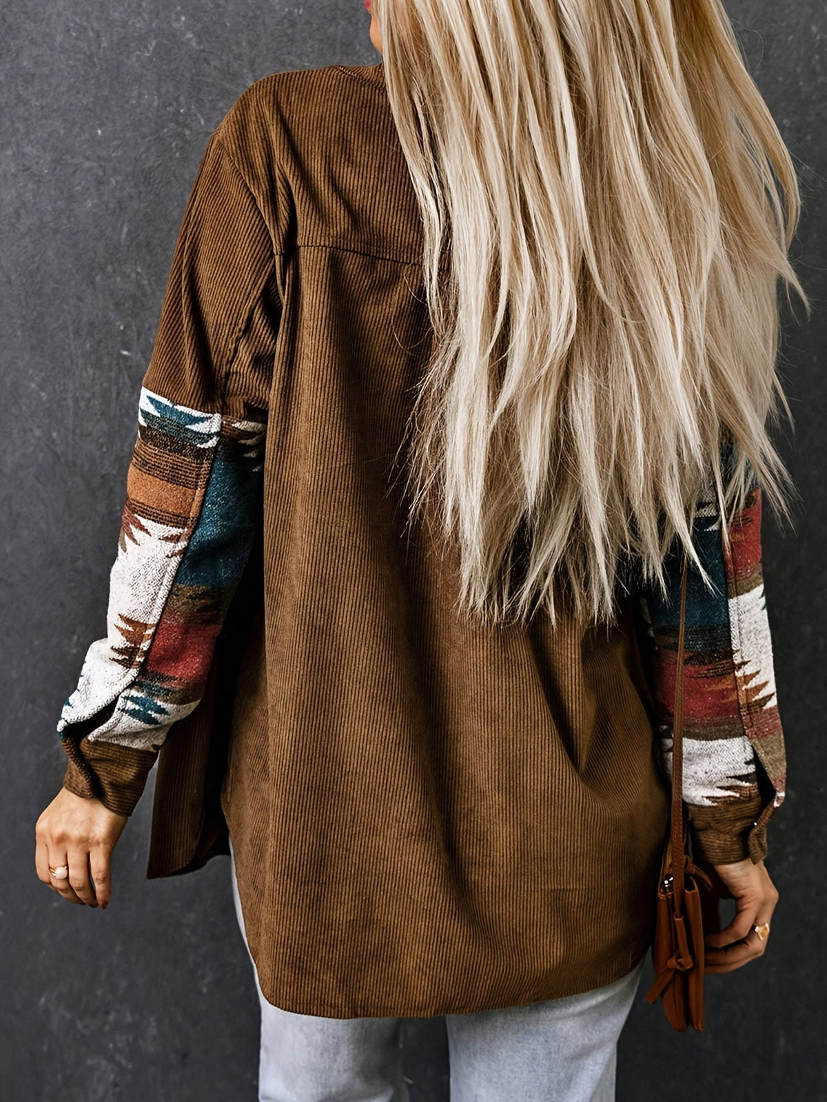 Harper | Veste en velours côtelé et patchwork — Amielle Paris