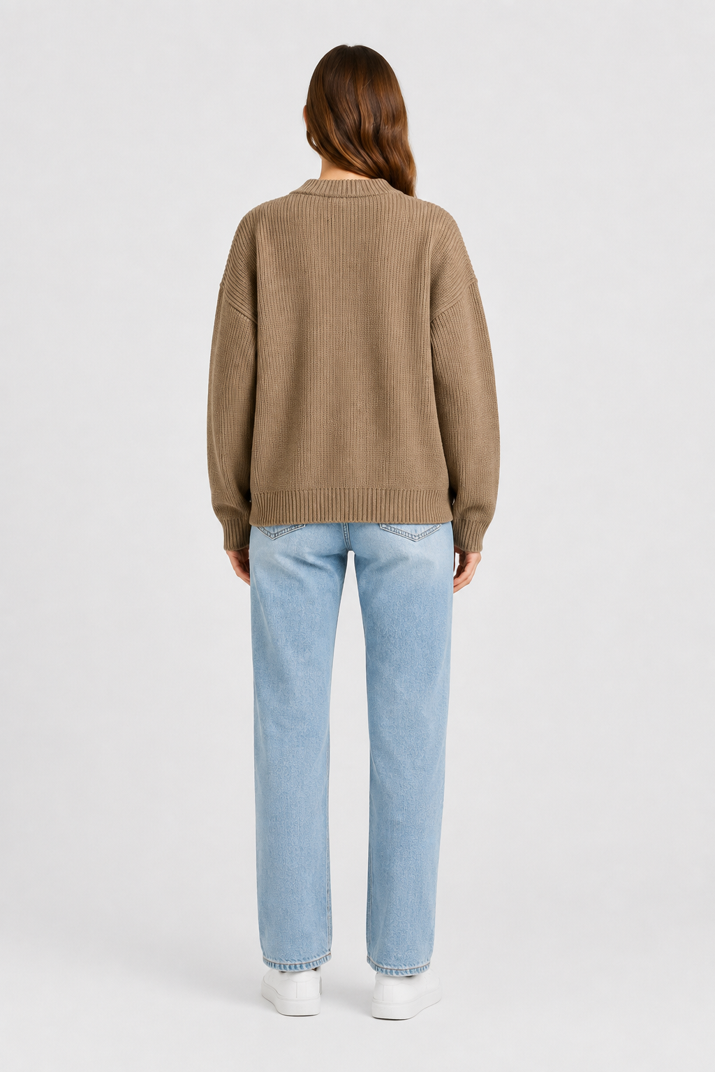 Cardigan long côtelé à manches amples — Amielle Paris