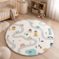 Tapis de jeu bébé voitures et camions — 140 cm — vue 1