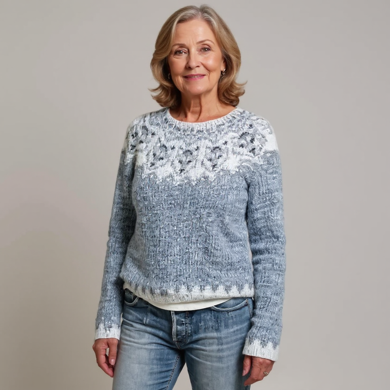 Pull à motifs flocons