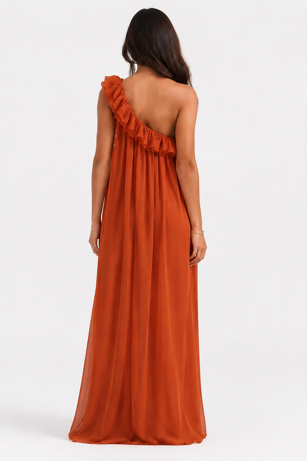 Garance — Robe longue à épaule fleurie — Amielle Paris