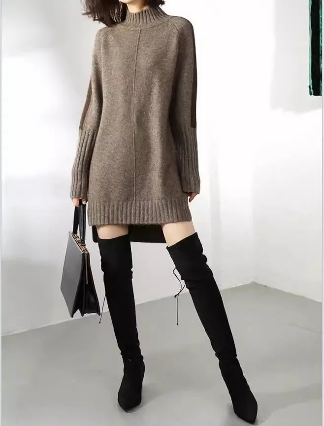Gemma — Robe pull à col montant — vue 3