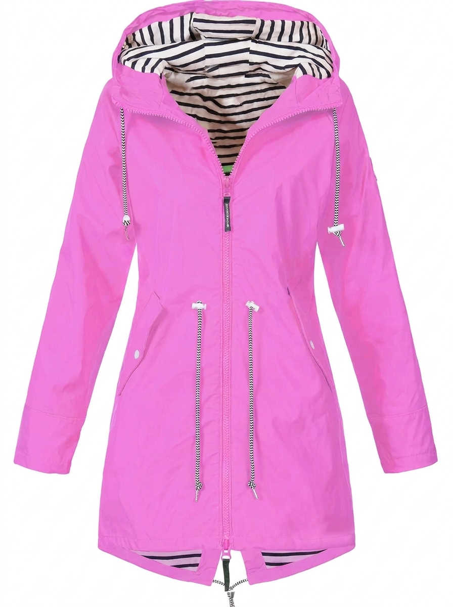Quinn — Parka longue à capuche et taille réglable — Amielle Paris