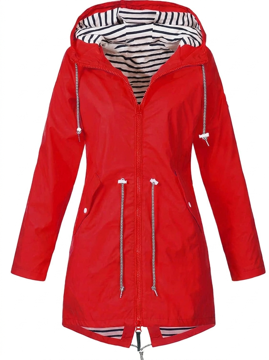 Quinn — Parka longue à capuche et taille réglable — Amielle Paris