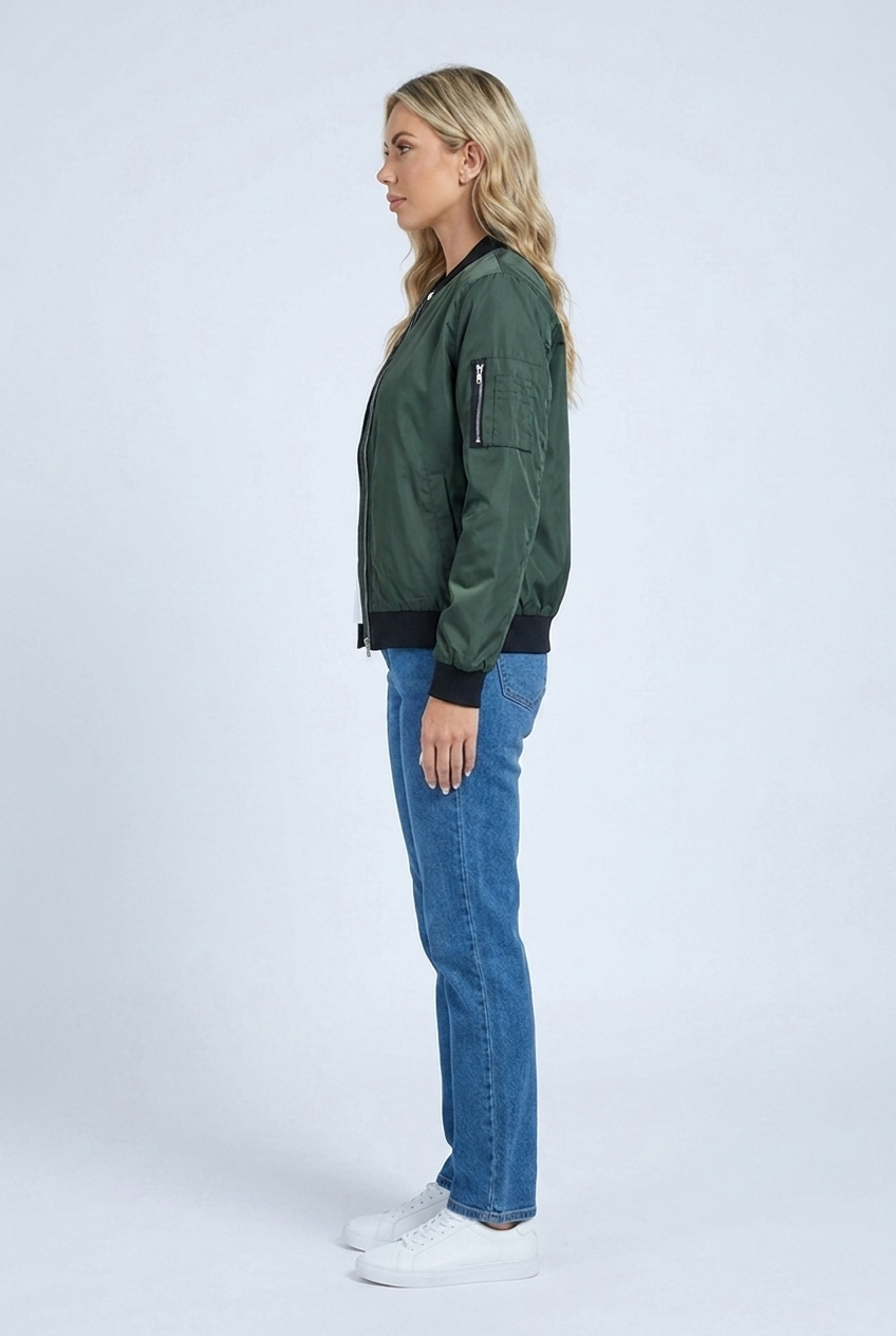 Zoé — Bomber court zippé — Amielle Paris