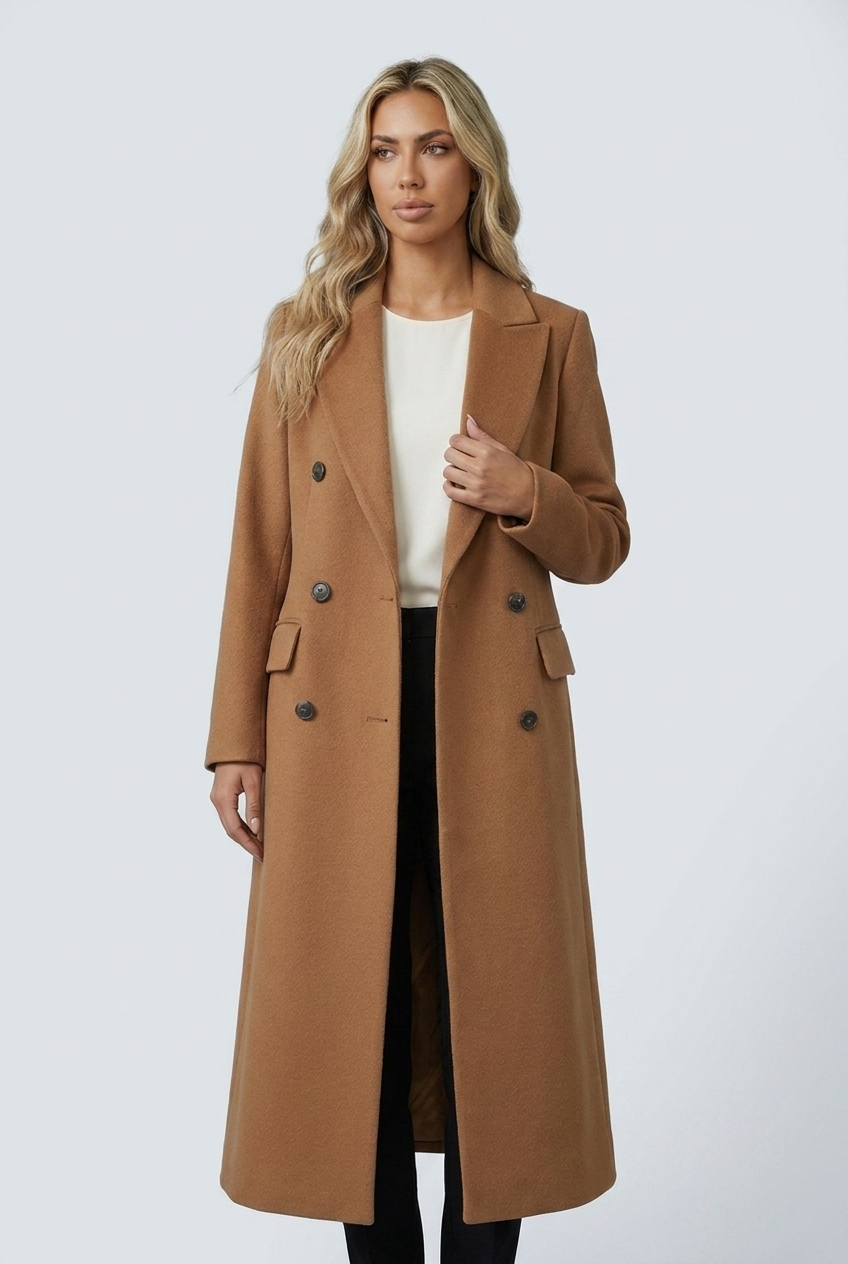 Manteau long croisé — Colette — Amielle Paris